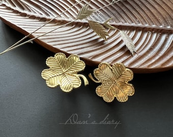 Brass Flower Knobs: Dresser Pull, Furniture Knob