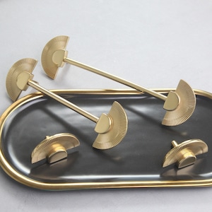 Solid Brass Gold Fan Knobs Dresser Pulls Drawer Pulls Knobs Sector Pulls Handles Wardrobe Handles Decor Kitchen Hardware,CP-0028