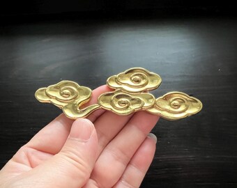 Nordic Solid Brass Cabinet Knob: Drawer Pull Handle, 3.94" Wide
