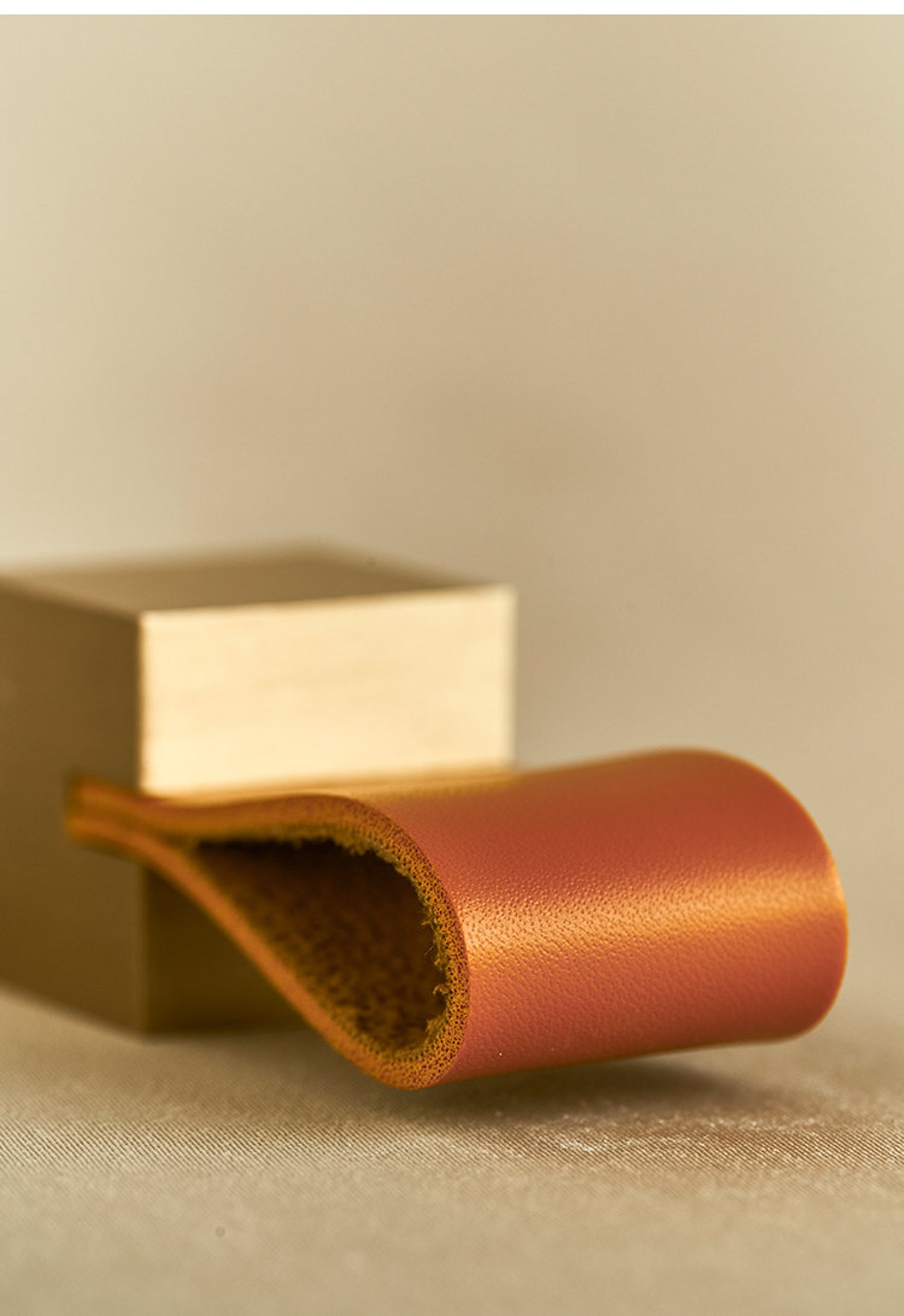 Schubladengriff aus reinem Messing Schrankgriff aus Leder | Etsy