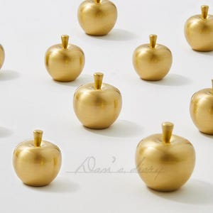 Solid Brass Apple Knobs Dresser Knob Pull Cupboard Knob Drawer Pulls Knobs Wardrobe Knob Kitchen Cabinet Knobs Modern,CP-0939