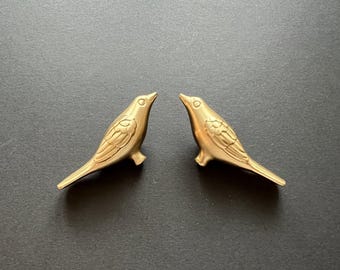 Brass Bird Drawer Knob: Kitchen Cabinet Pull, Furniture Hardware