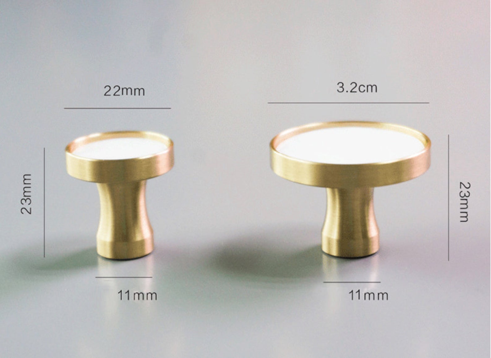 Shell Brass Knobs Knobs Creative Brass Wardrobe Knobs Etsy
