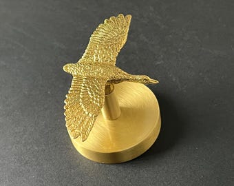 Brass Wild Geese Wall Hooks: Nordic Coat/Towel Hangers