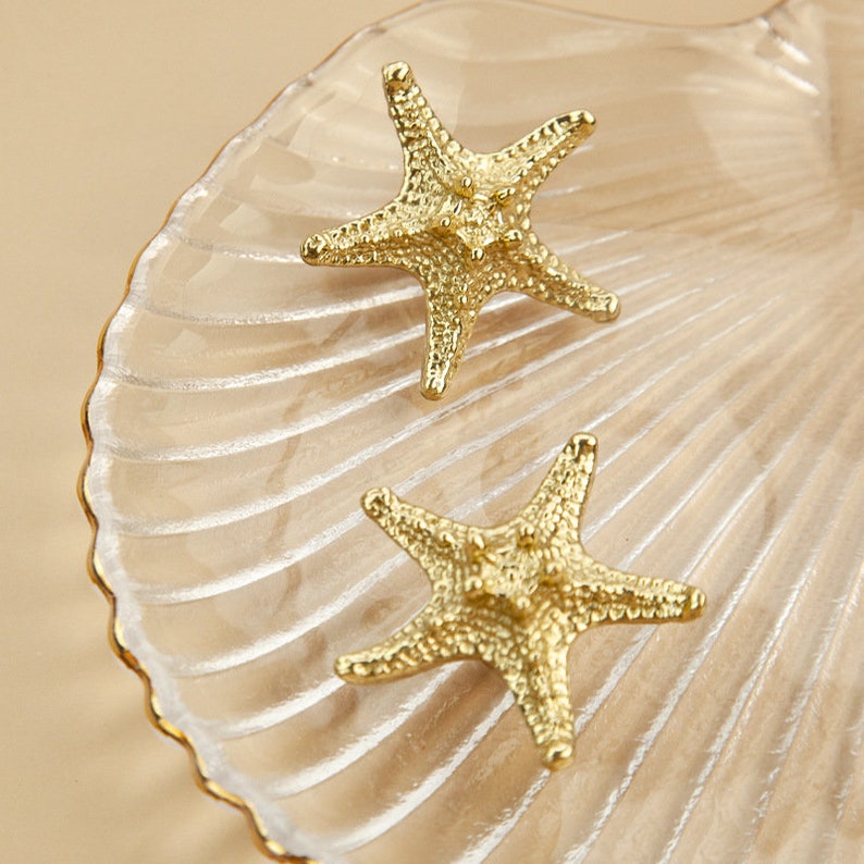 Solid Brass Starfish Knobs Dresser Knob Pull Cupboard Knob Drawer Pulls Knobs Wardrobe Knob Kitchen Cabinet Knobs Modern,CP-0267 image 6