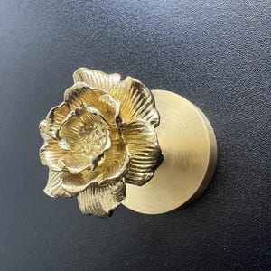 Messing bloem muurhaak: Scandinavische jas-/handdoekhanger