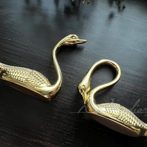 Swan Brass Knobs Kitchen Pulls and Knobs Cabinet Handles Knobs Nordic Style drawer Knobs pulls wardrobe Knob Cabinet Knobs,CP-0280