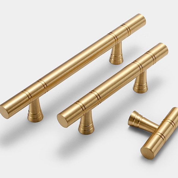 Solid Brass Cabinet Pulls Dresser Drawer Pulls Vertical pattern Decorative Door Knobs Wardrobe Handles 64 96 128 160 192 256mm,CP-0588