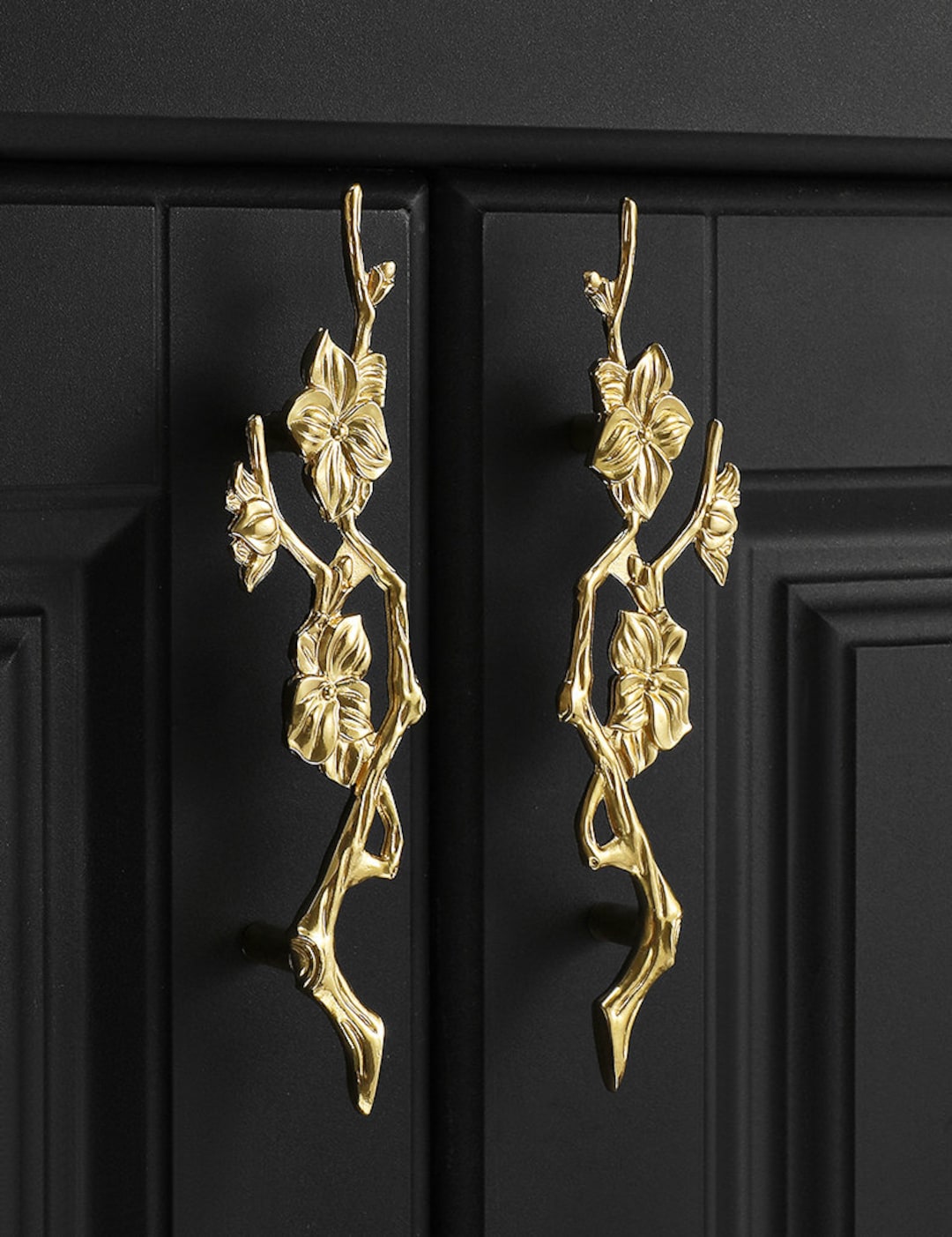 Brass Flower Knobs Pulls Knobs Decor Dresser Knob Handle Unique Drawer