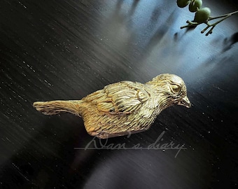 Vogel Knöpfe aus Messing: Nordische Möbel Knäufe