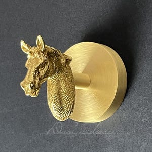 Brass Horse Knot Wall Hook: Nordic Coat/Towel Hanger