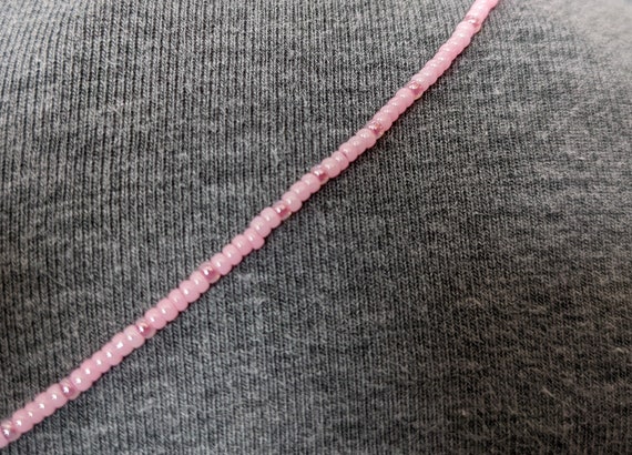 ブレスレット LESS IS MORE baby pink bead necklace Baby Pink Mismatched Beaded Necklace, Y2k Style, 90s