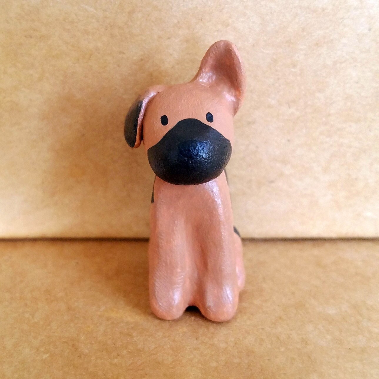 German Shepherd Puppy Minifigure / Customizable Clay Dog Etsy