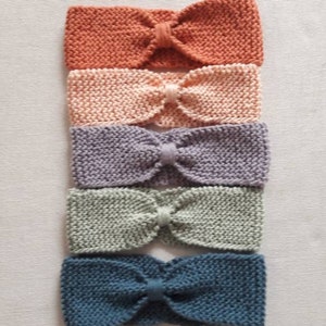 Headband Tricote Laine Et Coton Bandeau Cache Oreille Etsy