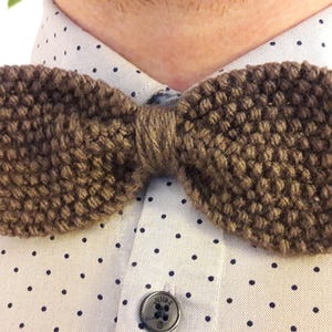 Wool knitted bow tie for men,Original Hipster fashion gift, Father's Day