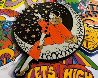 Magnet...Pierrot... Classic Clown...Rubber Magnet...Clowncore...3D Vintage Style...Souvenir Magnet... Fridge Magnet..Made in the USA