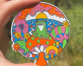 Magnet...Happy Frog... Rubber Magnet....3D Vintage Style...Souvenir Magnet... Fridge Magnet...Made in the USA