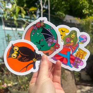 The HALLOWEEN Eight Large Sticker Pack.spooky Season Sticker Set ...