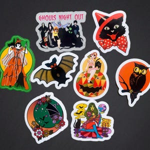 The HALLOWEEN Eight Large Sticker Pack.spooky Season Sticker Set ...