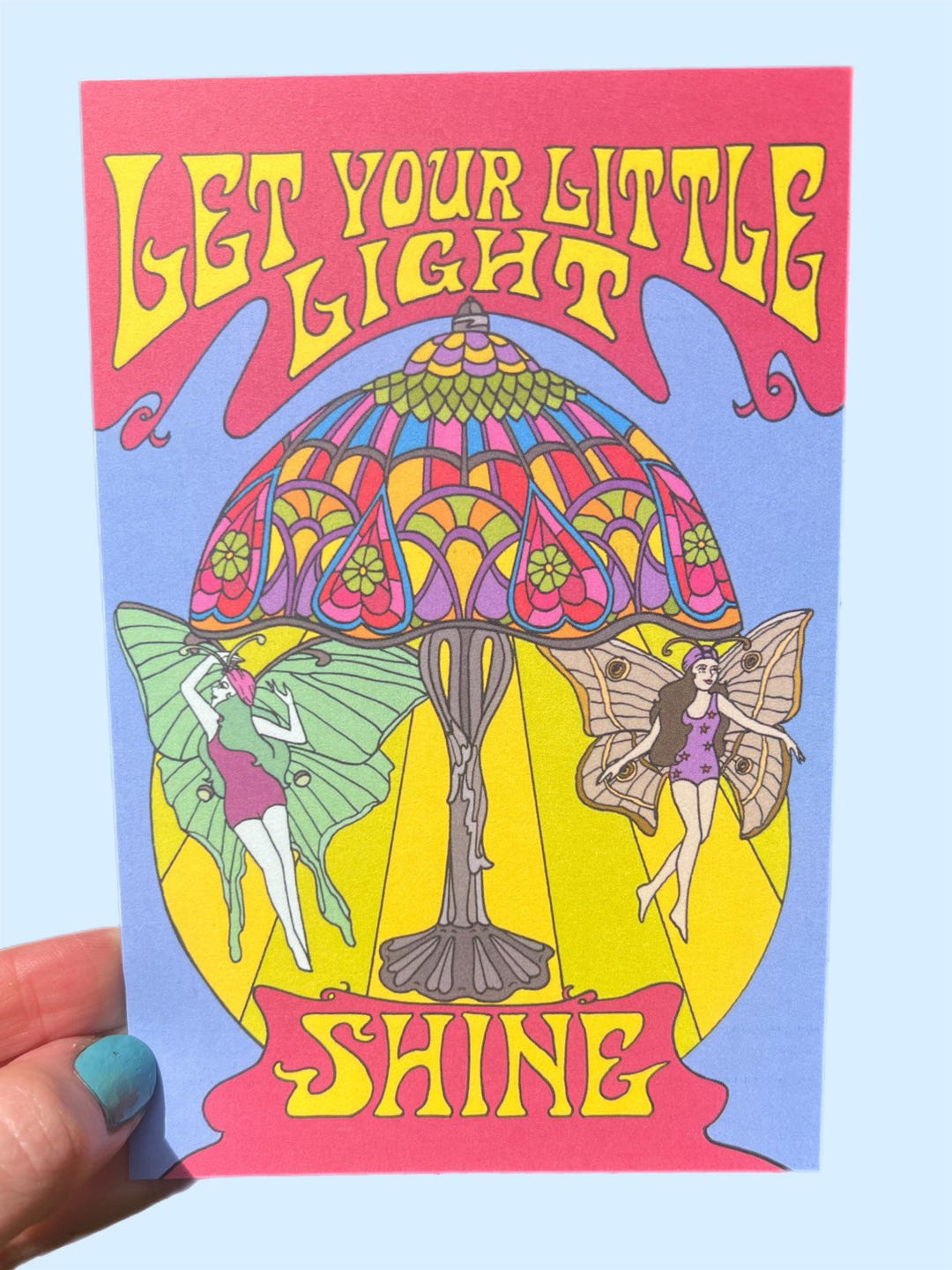 POSTCARD Let Your Little Light Shine - Etsy