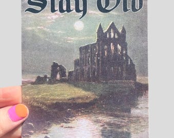 POSTCARD Stay Old RUINS