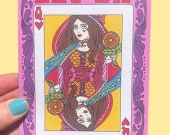 POSTCARD Bet On Yourself Queen