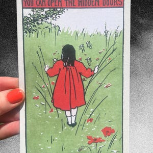 ANSICHTKAART You Can Open The Hidden Doors... Fee...Feeën...Kinderboekillustratie...1900... Art Nouveau... Kunstbriefkaart