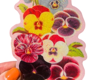 Violets Sticker... Super Sparkle Sticker