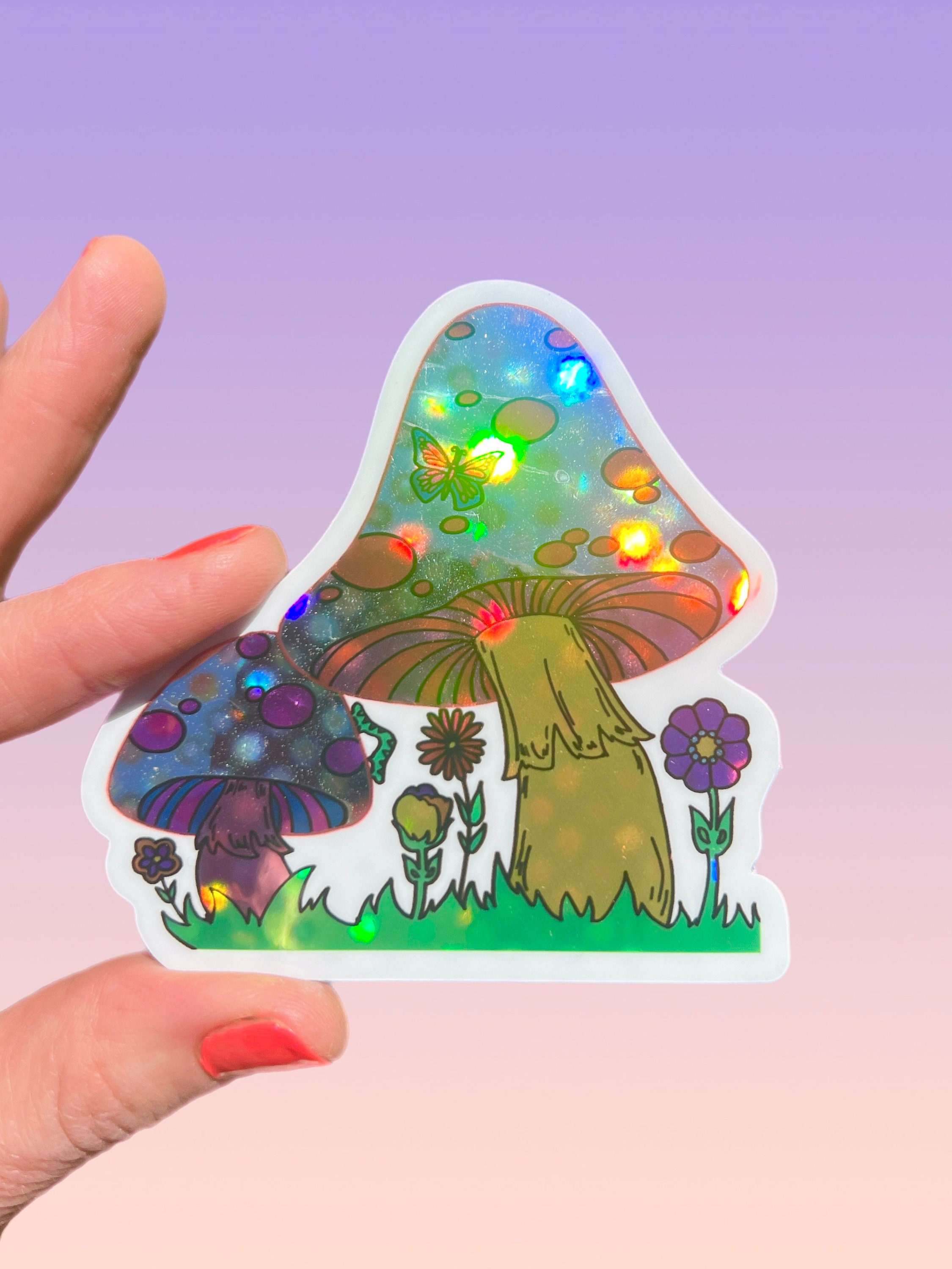 Fungo Trippy Retrò Groovy Con Occhio Fungo Agarico Psichedelico Hippie Toadstool Funky - Foto 3