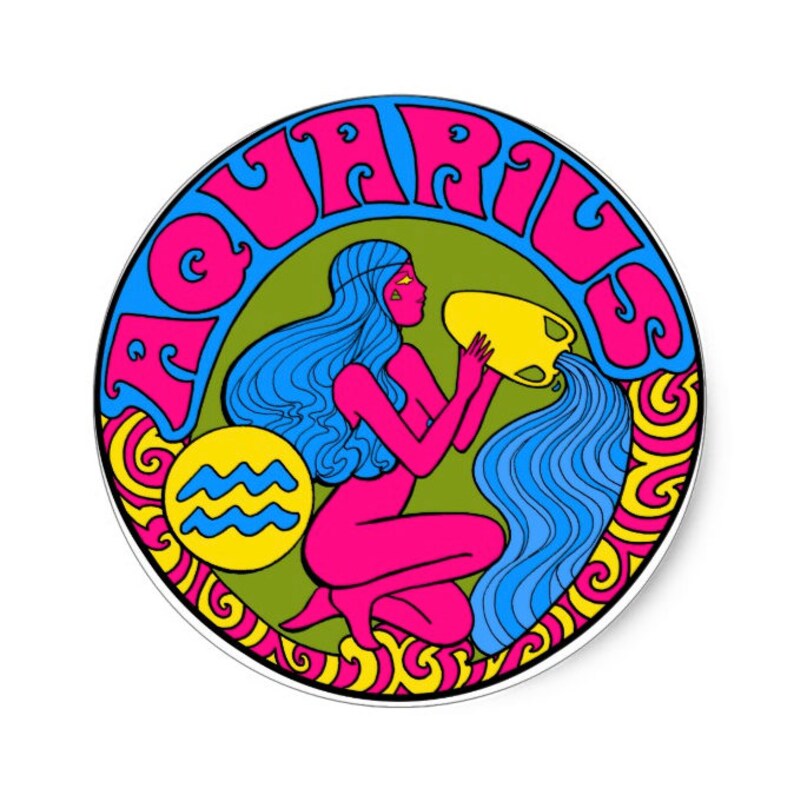 Aquarius... Aufkleber... Sternzeichen... Vinyl... Laptop ...