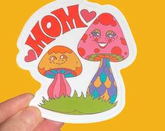 Mom Mushroom... Vinyl Sticker... Laptop... Water Bottle... Decal...Mom Birthday... New Mom... Mother's Day