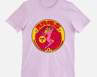 Aries T Shirt... Eco-Friendly Packaging...Aries Gift... Aries... Zodiac Sign... Astrology... Astrology Gift...Zodiac Gift Ideas