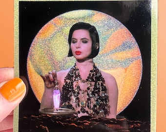 Death Becomes Lisle STICKER...Shiny Hologram Waterproof Vinyl