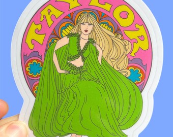 Taylor Swift Sticker...Folklore...Eras Tour... Boho...Water Bottle.. Laptop... Sticker..Vinyl... Laptop... Stickers...Decal...Astral Weekend