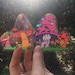 Sun Catcher...Throws Rainbows...Mushroom WINDOW DECALS...Set of Two...Rainbow Window Film...Sun Catchers...Crystal...Prism 