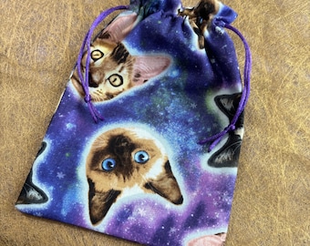Space Kitty Tarot Tasche Orakel Beutel.