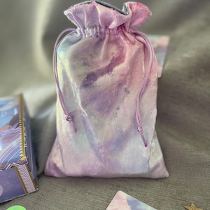 Metallic Unicorn Velvet Tarot Bag Oracle Pouch ~ Customise with Charms
