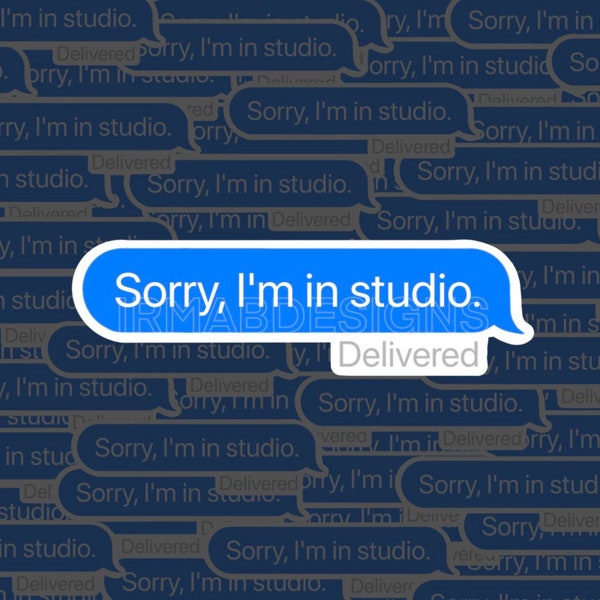 Architecture 'Sorry, I'm in Studio' Sticker