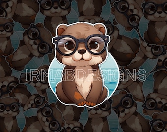 Super Cute Otter Sticker