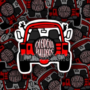 College Jeep Sticker