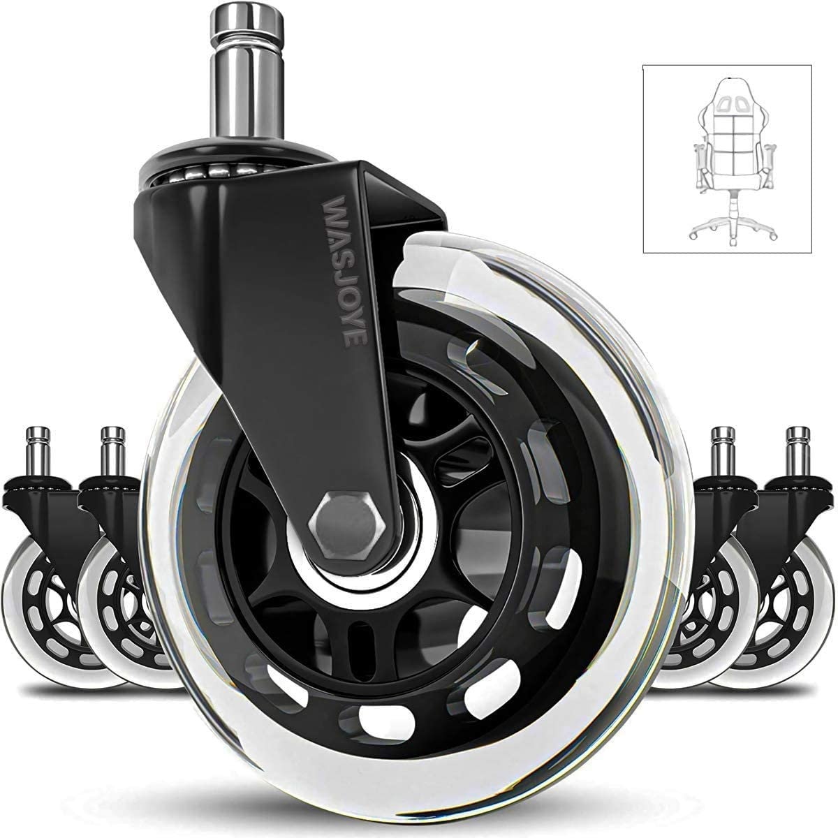 Secret Lab Omega 2020 Gaming Chair Roller Blade Wheels Heavy