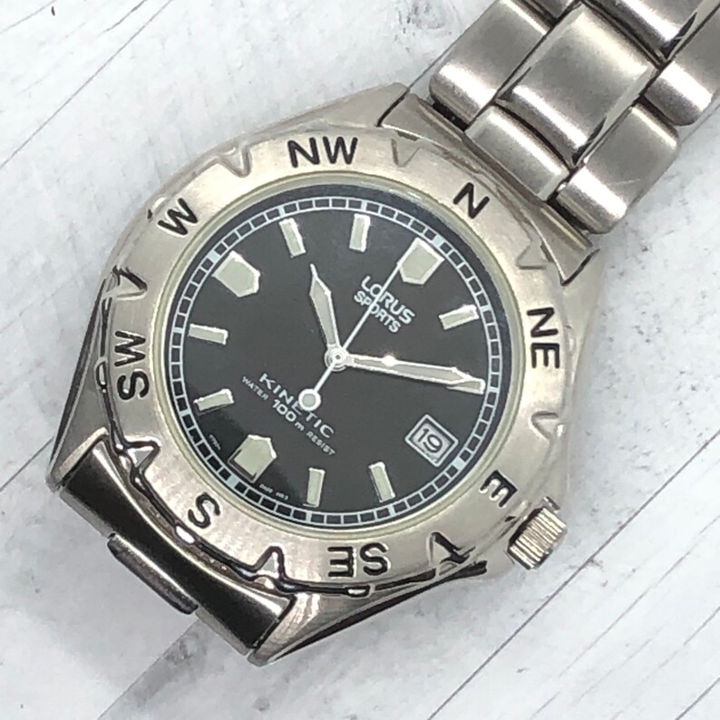 Vintage Lorus Sports Mens Watch by Seiko 100m Etsy