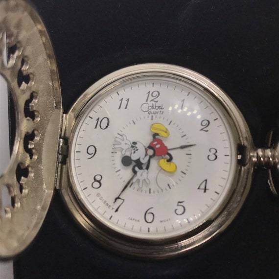 Vintage Colibri Mickey Mouse Pocket Watch NIB unused - Gem