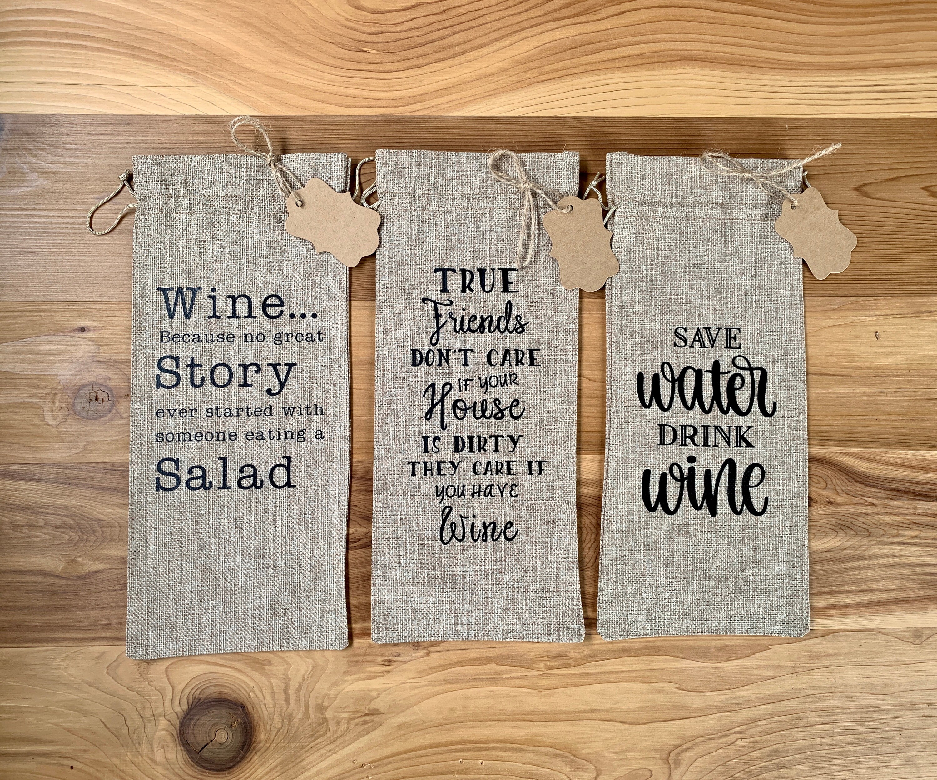 Wine Bag Wine Gift Bags Best Friend Birthday Gifts Wine Etsy