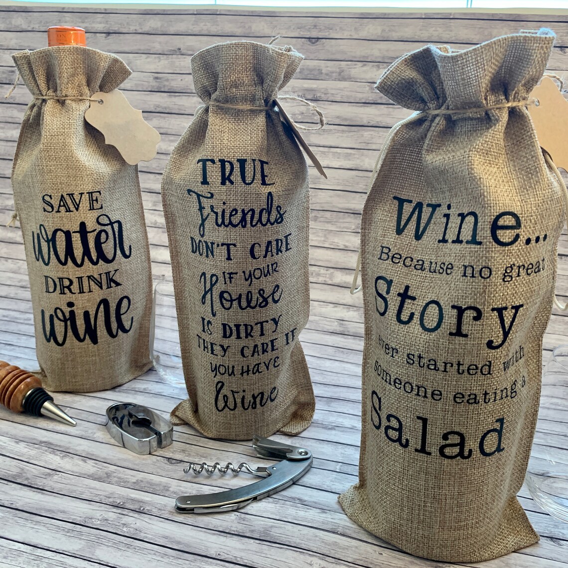 Wine Bag Wine Gift Bags Best Friend Birthday Gifts Wine Etsy