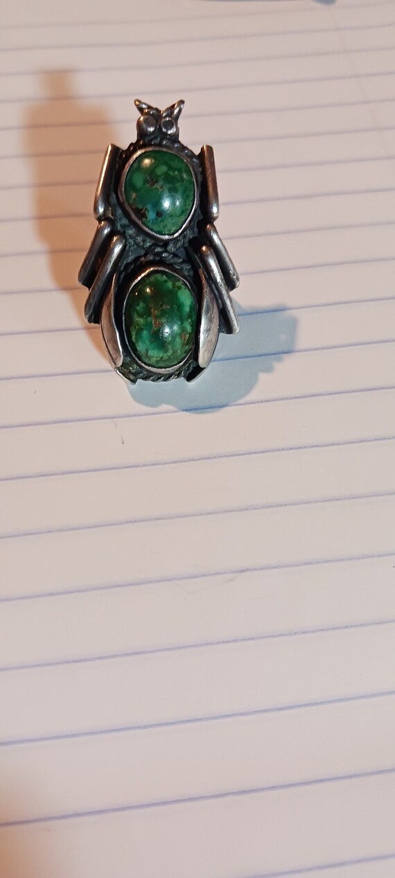 Turquoise insect ring