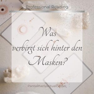 Legung "Was verbirgt sich hinter den Masken" Lenormand Tarot Orakel