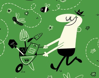 Jolly Garden A4 Print