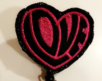 Bobine d'insigne de coeur d'amour