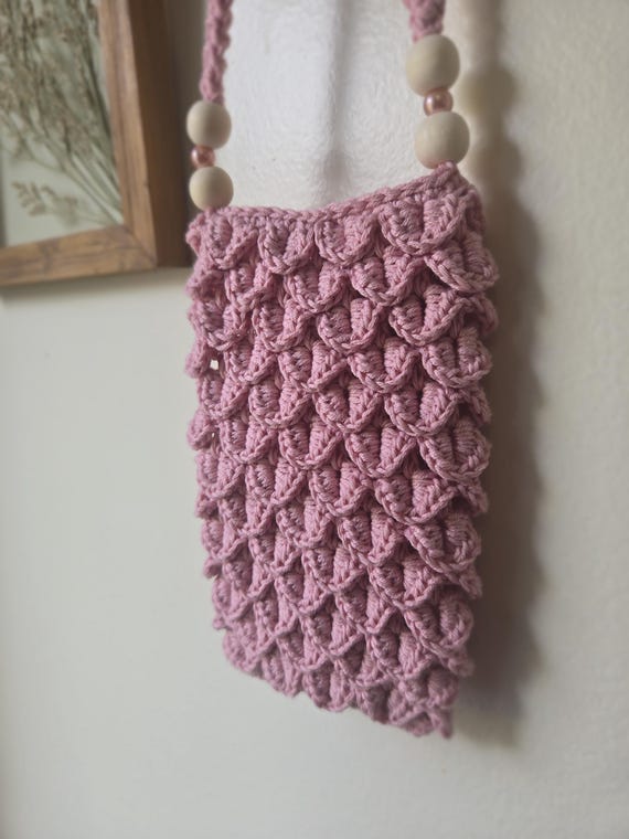 Boho Crochet Phone Bag Pattern – Adjustable Strap Crossbody Pouch